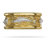 2 Tone Gold Wahoo Ring Offshore Slam